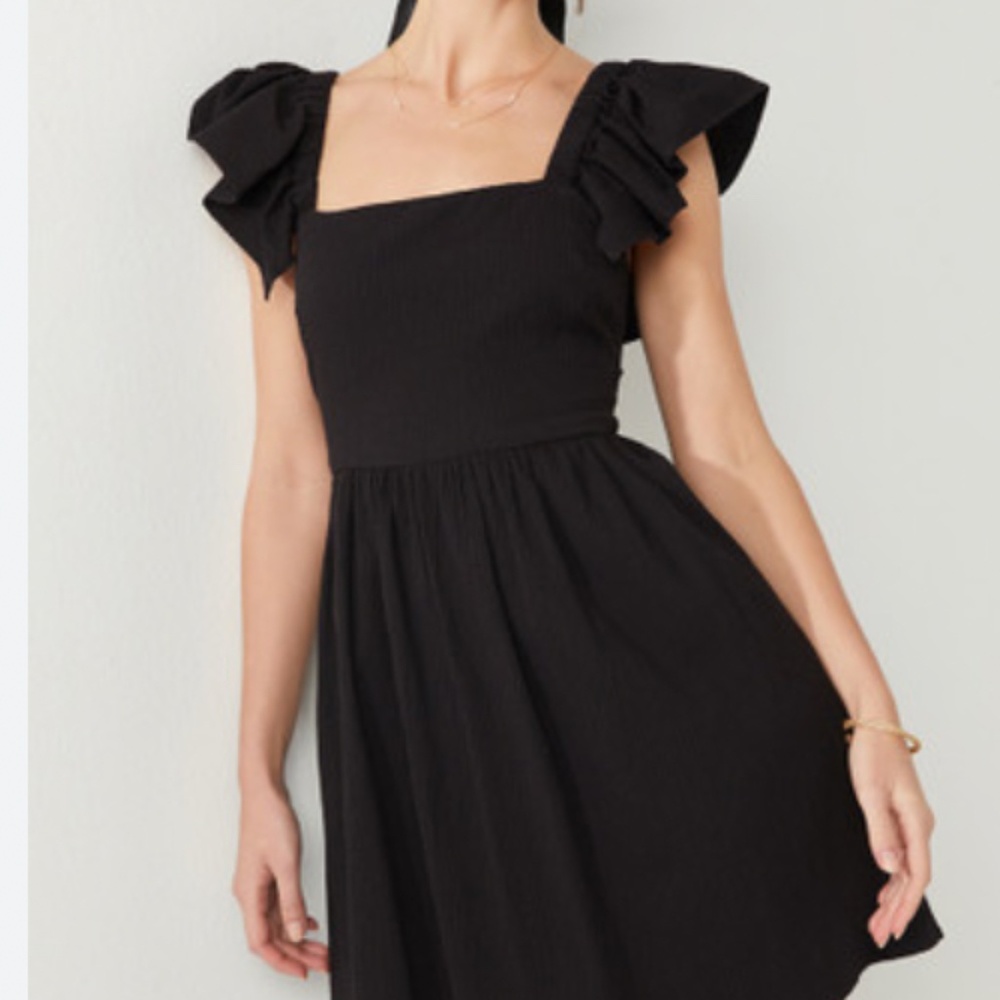 Black mini dress